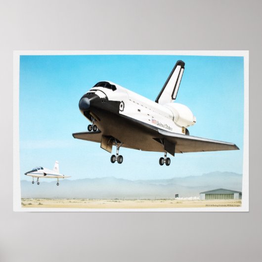 Poster Illustration numérique de Space Shuttle (Devant)