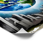 Poster  illustration of god creating the universe (Coin)