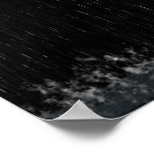 Poster Illustration Perdu Parapluie Vert en pluie (Coin)