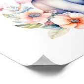 Poster Illustration Personnalisée d'un Éléphant de Bébé M (Coin)