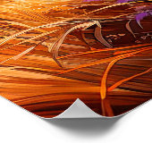 Poster Illustration pittoresque de la prairie de jour cou (Coin)