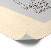 Poster Illustration pointue du brevet du solveur vintage (Coin)