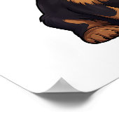 Poster Illustration pour chien de dessin (Coin)