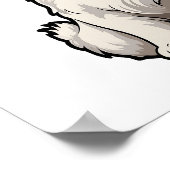 Poster Illustration pour chien de dessin (Coin)