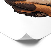 Poster Illustration pour chien de dessin (Coin)