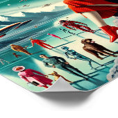 Poster Illustration Rétro Futuriste (Coin)