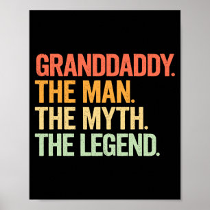 Poster Illustration Rétro Légende Mythe Papi