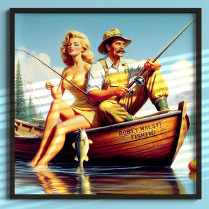 Poster Illustration rétrospective FIshing