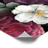 Poster Illustration Rose vintage (Coin)