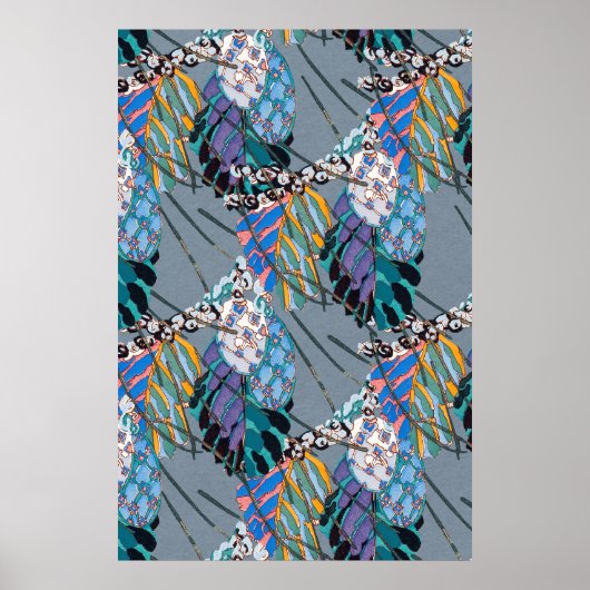 Poster Illustration sans couture de motif abstrait 3 (Devant)