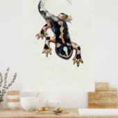Poster Illustration scientifique de la salamandre de Lore (Cuisine)