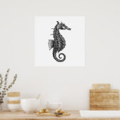 Poster Illustration scientifique de l'ancien cheval de me (Cuisine)