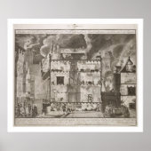 Poster Illustration showing new long fire hoses could (Devant)