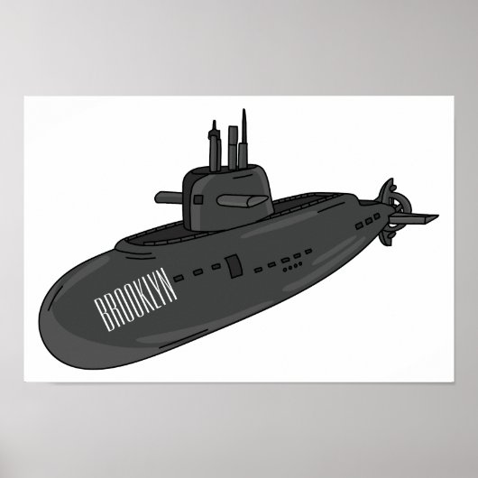 Poster Illustration sous-marine (Devant)