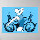 Poster Illustration Synch Swimming (Devant)