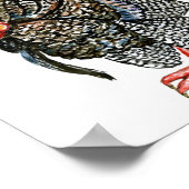 Poster Illustration tirée à la main par un oiseau de Turq (Coin)