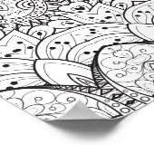 Poster Illustration tribale inspirée 2 (Coin)