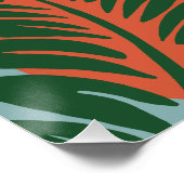 Poster Illustration tropicale du Boho naturel (Coin)