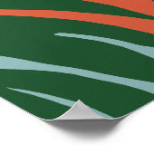 Poster Illustration tropicale du Boho naturel (Coin)