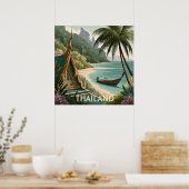 Poster Illustration Tropicale Thaïlande (Cuisine)