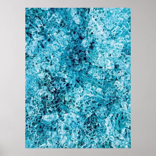 Poster illustration turquoise (Devant)