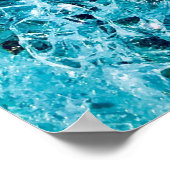 Poster illustration turquoise (Coin)