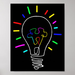 Poster Illustration unique de sensibilisation à l'autisme