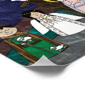 Poster Illustration vectorielle de la crèche de Noël (Coin)