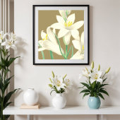 Poster Illustration végétale Vintage de Paradisea