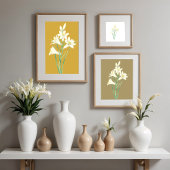 Poster Illustration végétale Vintage de Paradisea