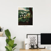 Poster Illustration vintage (Bureau à domicile)