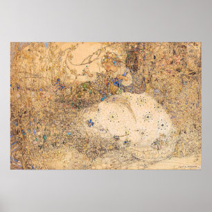 Poster Illustration vintage Annie Fleurs de cueillette fr