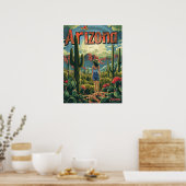 Poster Illustration Vintage Arizona (Cuisine)