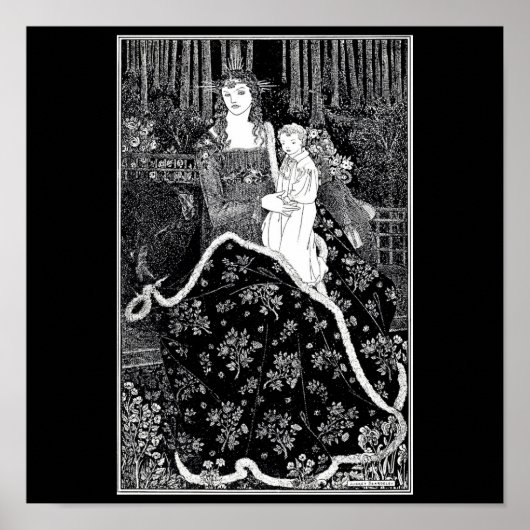 Poster Illustration Vintage-Aubrey Beardsley 18 (Devant)