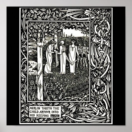 Poster Illustration Vintage-Aubrey Beardsley 27 (Devant)