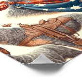 Poster Illustration vintage Australian Cattle Dog (Coin)