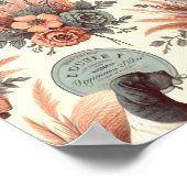 Poster Illustration vintage Braque Français Chien (Coin)