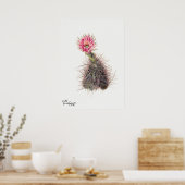 Poster Illustration vintage Cactus (Cuisine)