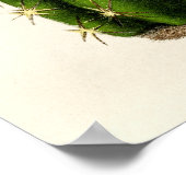 Poster Illustration vintage Cactus (Coin)