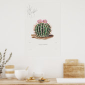 Poster Illustration vintage Cactus (Cuisine)