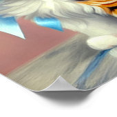 Poster Illustration vintage Calico Kitten (Coin)