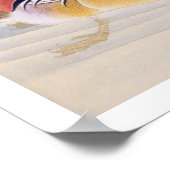 Poster Illustration vintage : canard mandarin (Coin)