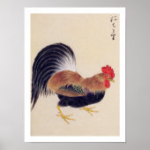 Poster Illustration vintage : Coq (Devant)