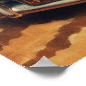 Poster Illustration vintage Country Girl (Coin)