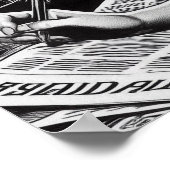 Poster Illustration vintage de belle femme (Coin)