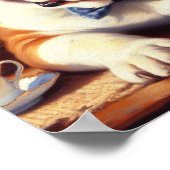 Poster Illustration vintage de Bulldog (Coin)