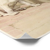 Poster Illustration vintage de Bulldog (Coin)