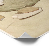 Poster Illustration vintage de Bulldog (Coin)