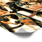 Poster Illustration vintage de Greyhound (Coin)