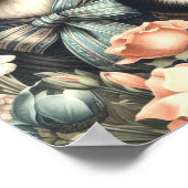 Poster Illustration vintage de Husky en Sibérie (Coin)